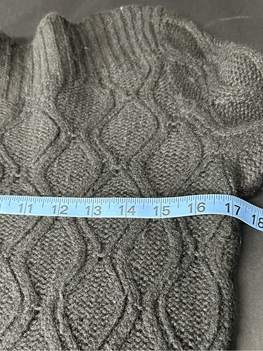 LOFT Women’s Black Diamond Lattice Cable Wool Blend Boatneck Sweater - Picture 2 of 5